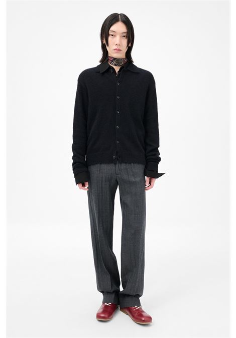 maglia evening polo uomo nera OUR LEGACY | M4213ECFSE